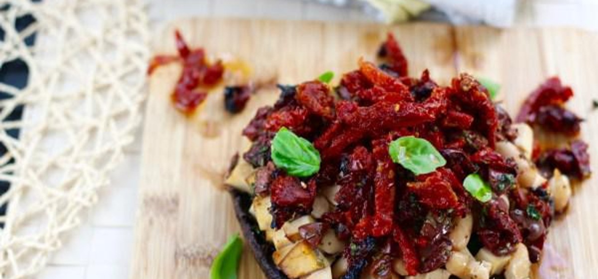 SunDried Tomato and Basil Stuffed Portobello Mushroom Recipe SideChef