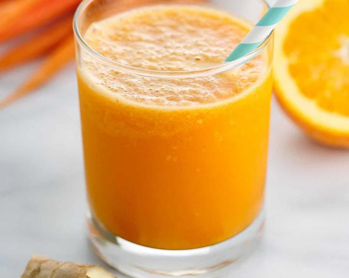 Carrot Orange Ginger Smoothie with Turmeric