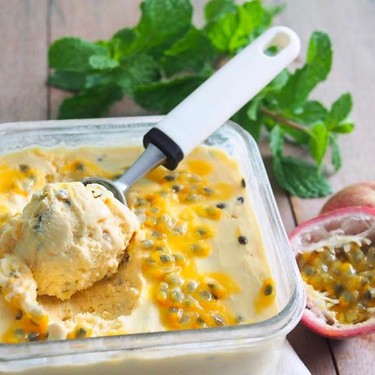 Passion Fruit Ice Cream Recipe | SideChef