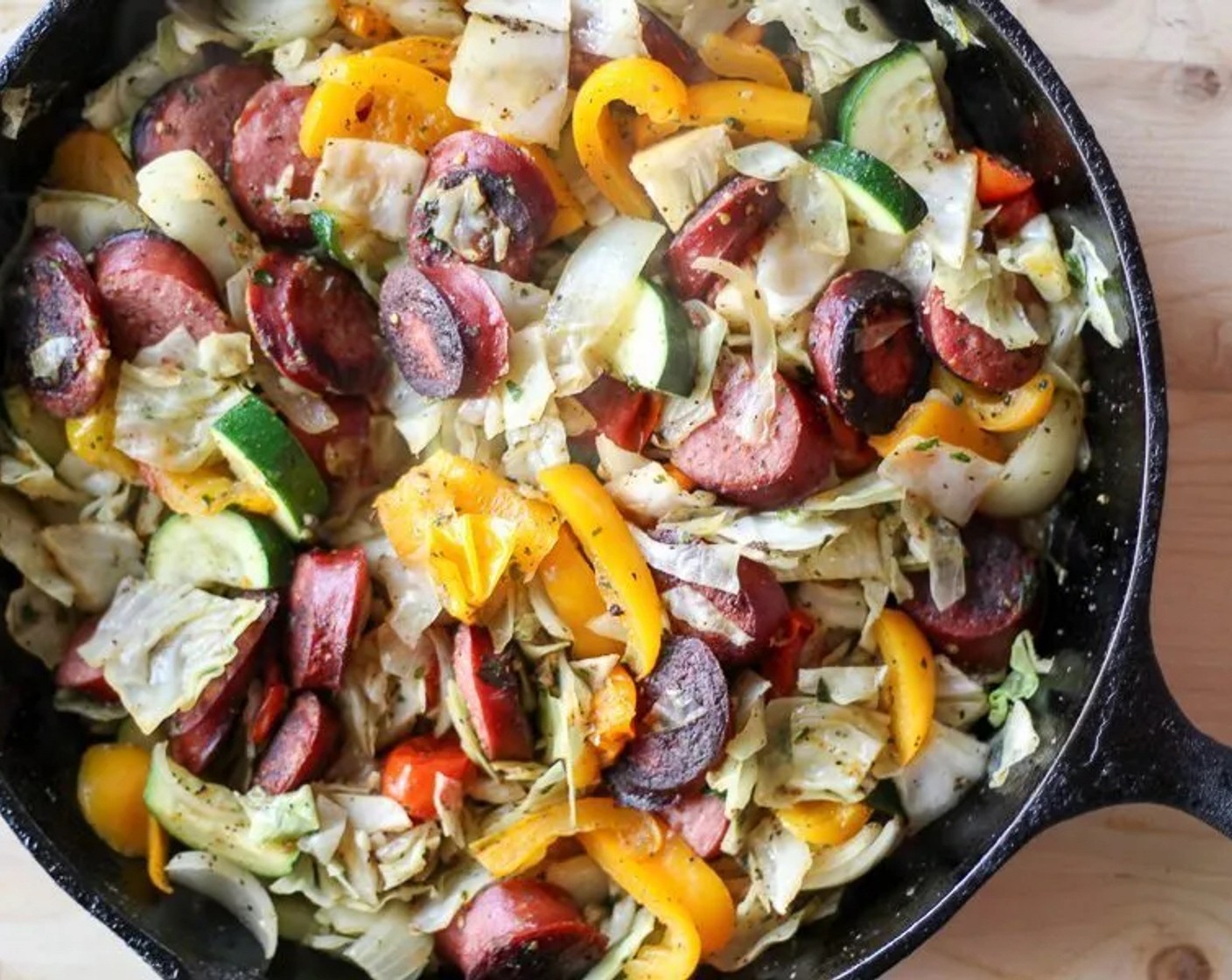 Veggie Sausage One Skillet Meal