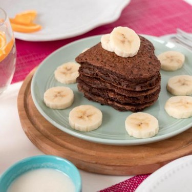 Chocolate Heart Pancakes Recipe | SideChef