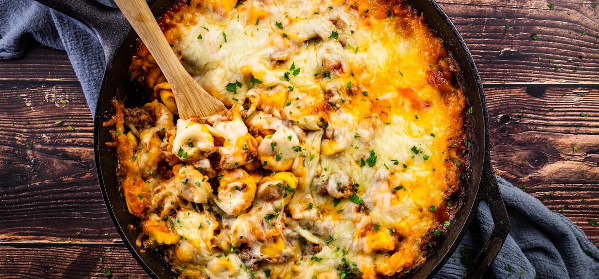 Skillet Baked Tortellini Recipe | SideChef