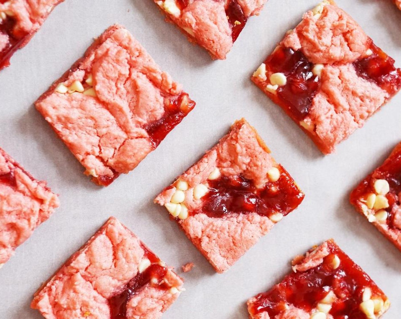 Strawberry Cake Mix Brownies