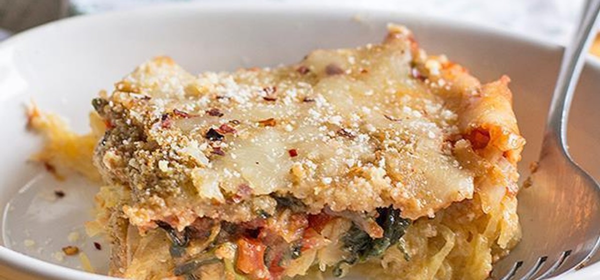 Spaghetti Squash Casserole With Spinach Recipe SideChef