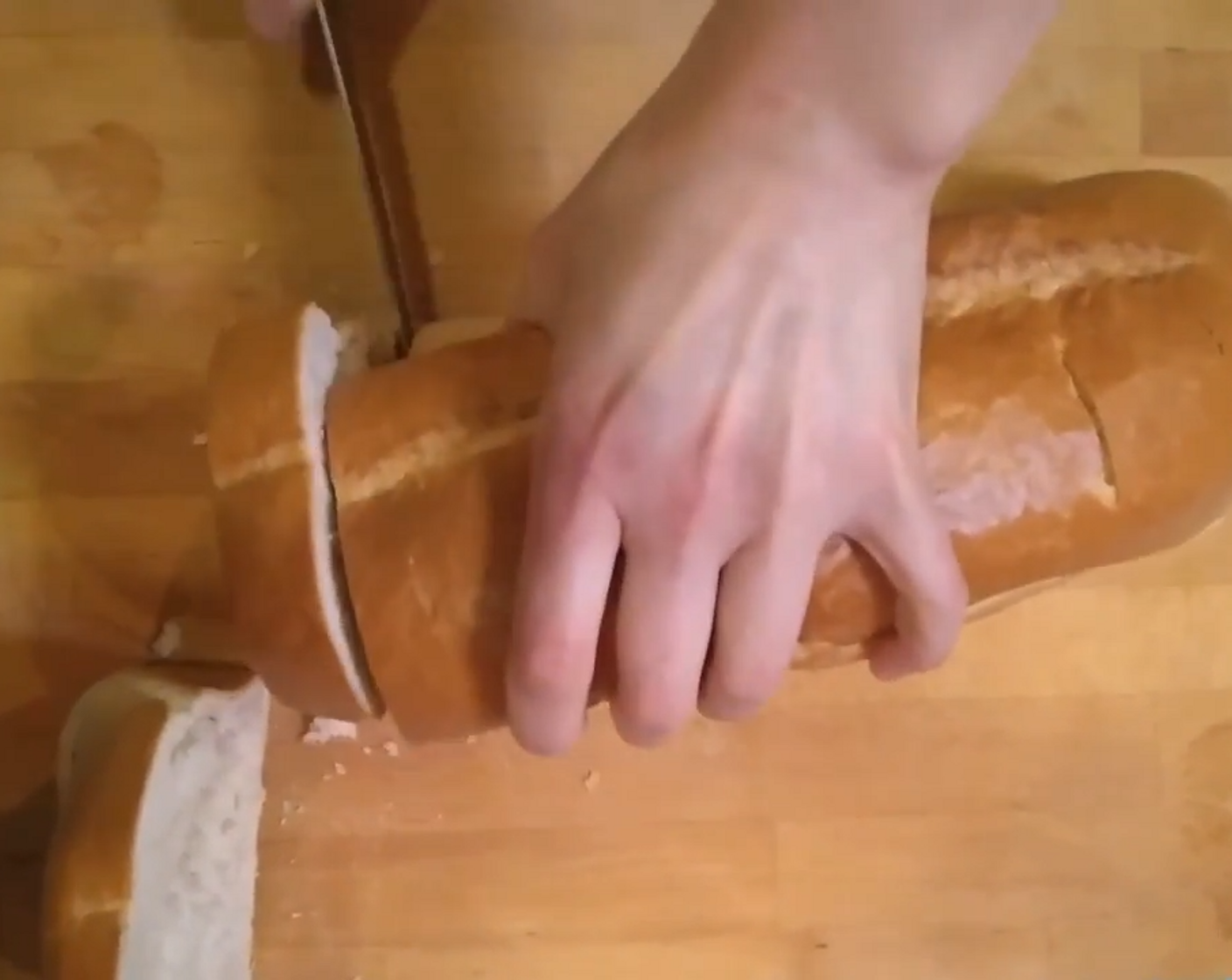 step 1 Slice the Bread (1 loaf).
