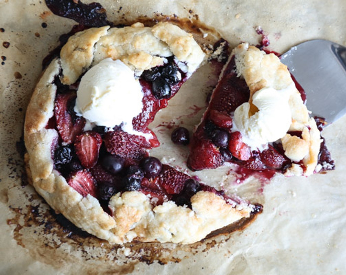Red, White and Blueberry Galette
