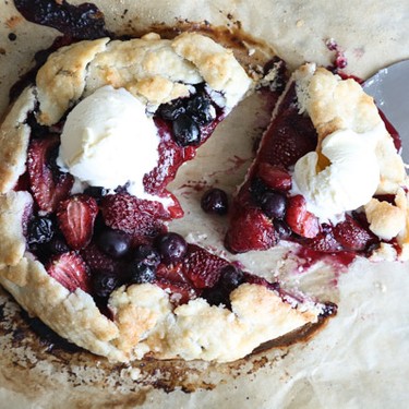 Red, White and Blueberry Galette Recipe | SideChef