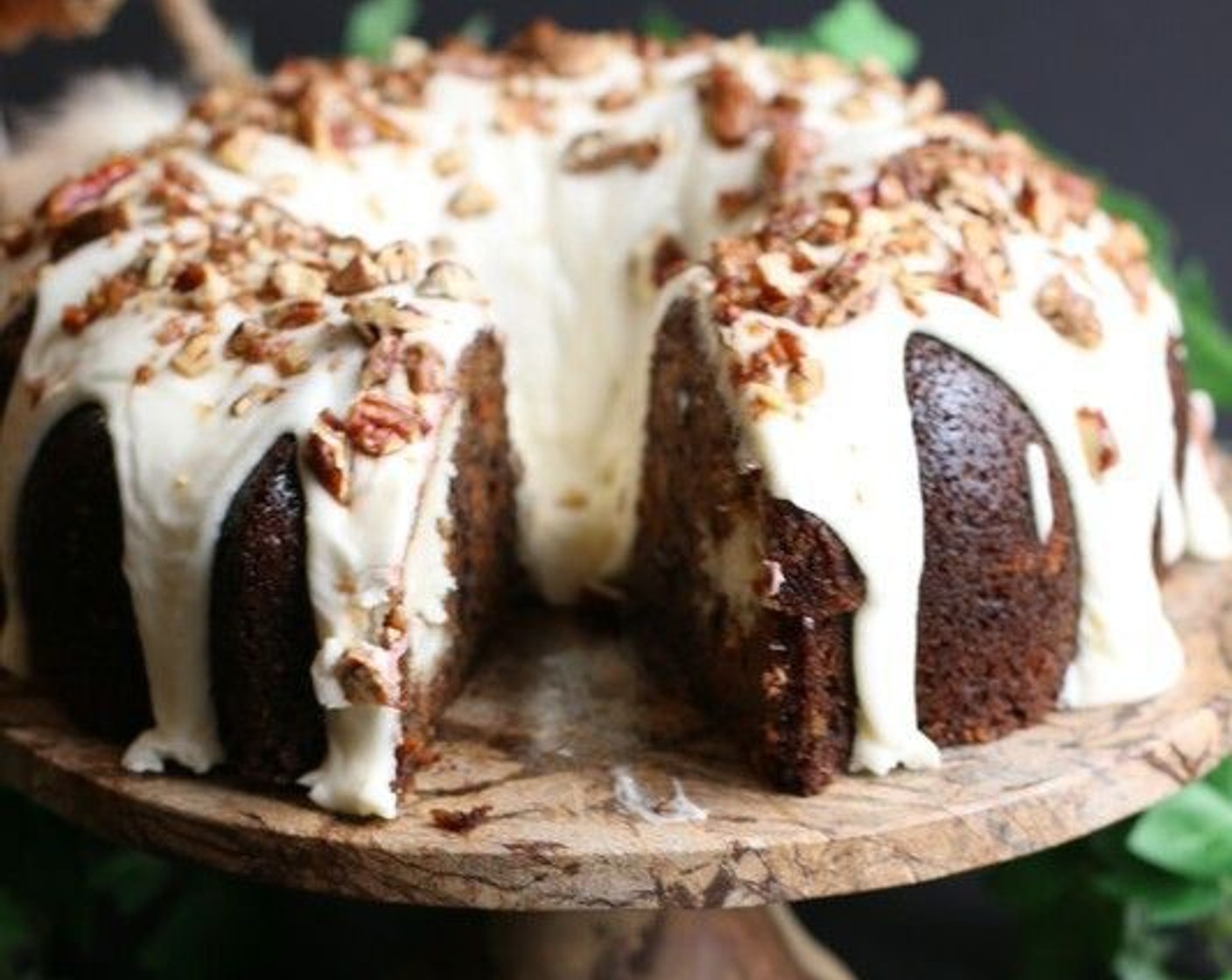 Carrot Cake with Sweet Cream Cheese Filling & Orange Glaze