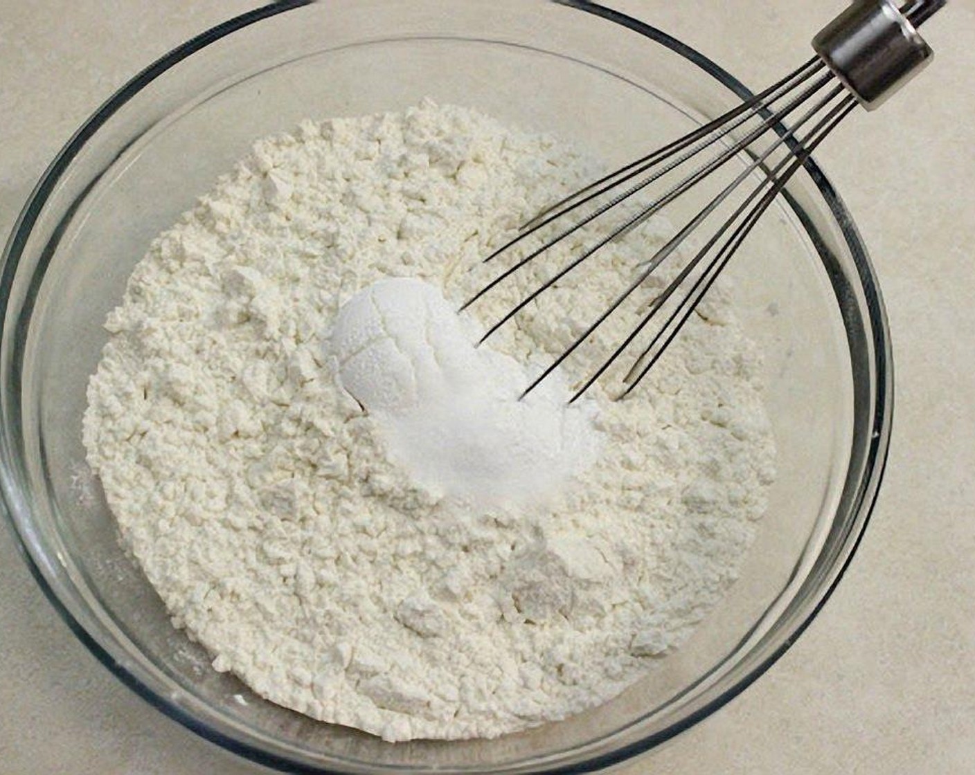 step 10 Whisk the All-Purpose Flour (1 1/2 cups) with Baking Powder (1/2 Tbsp).