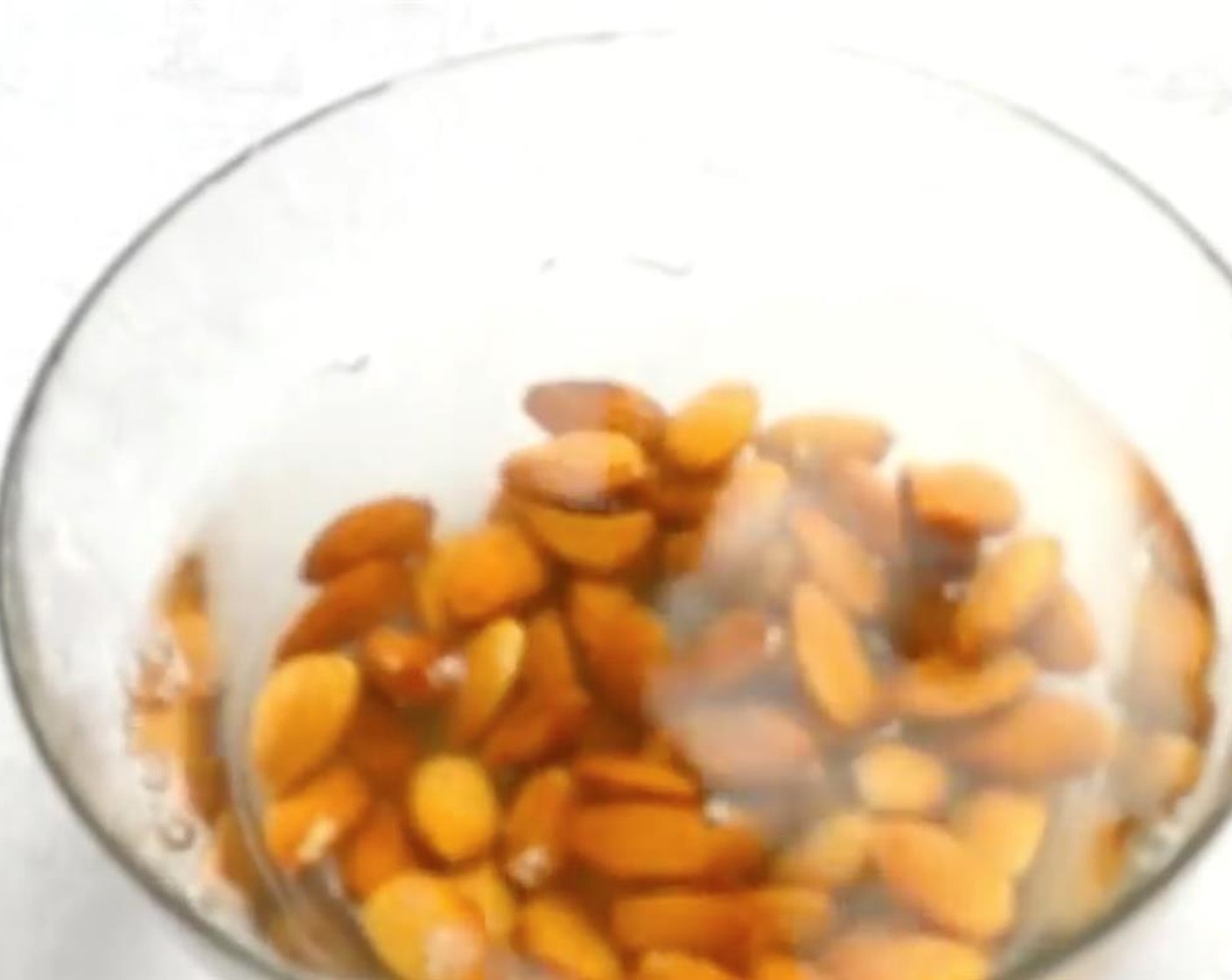 step 1 Boil the Almonds (1/2 cup) in water for 2 minutes.