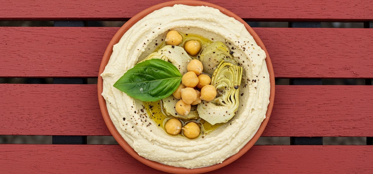 Artichoke Balsamic and Basil Hummus Recipe | SideChef
