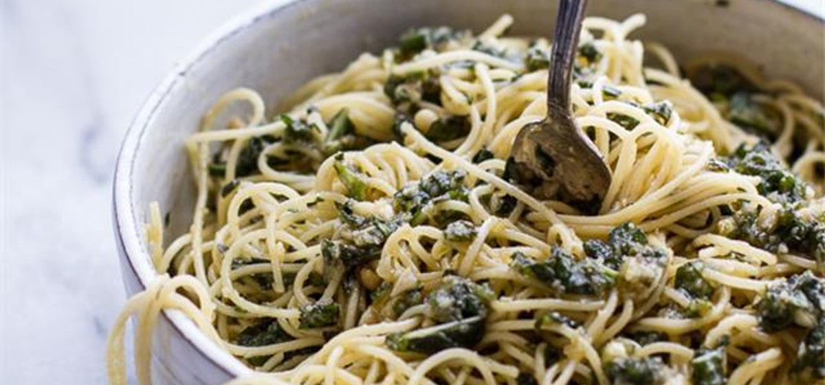 Quick Basil Pesto Pasta Recipe SideChef