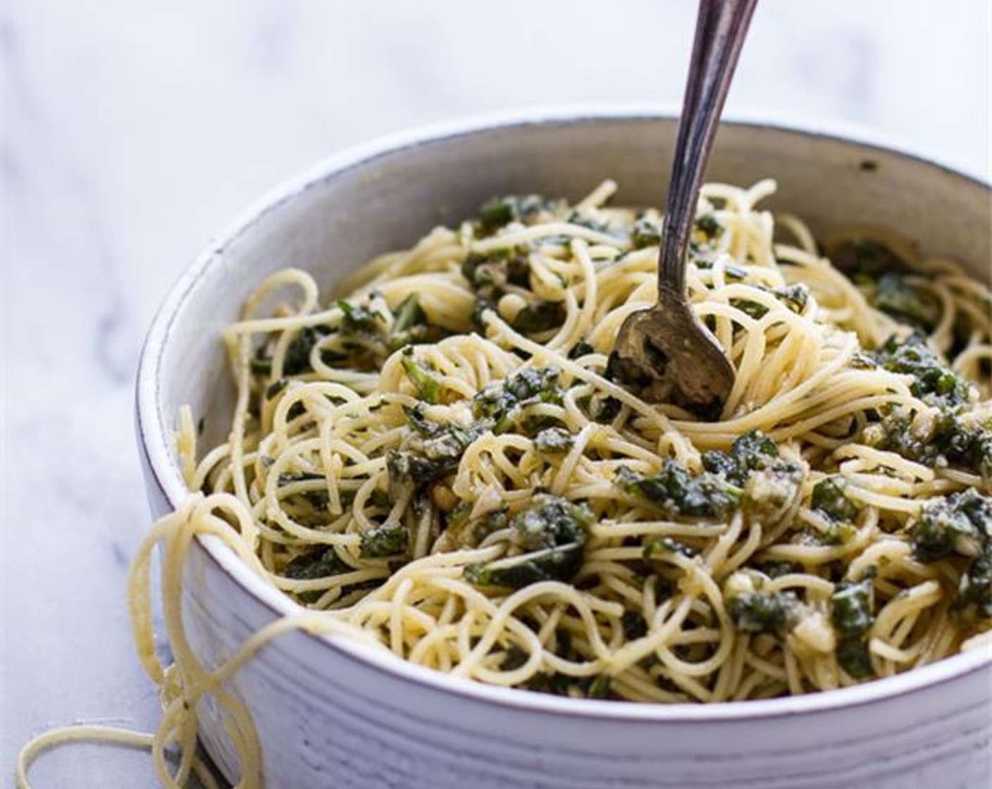 Quick Basil Pesto Pasta