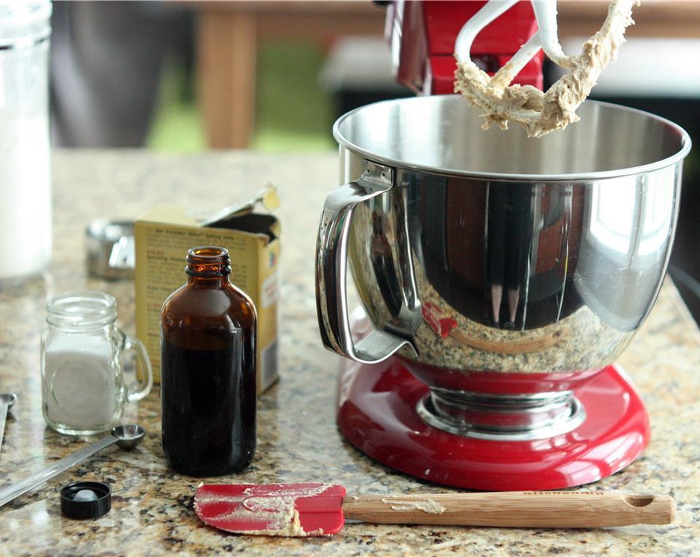 step 4 Mix in Salt (1/2 tsp), Baking Soda (3/4 tsp), and Vanilla Extract (1/2 tsp). Add the sifted All-Purpose Flour (1 1/4 cups) and mix just until combined. Mix in Milk Chocolate Chips (1 cup).