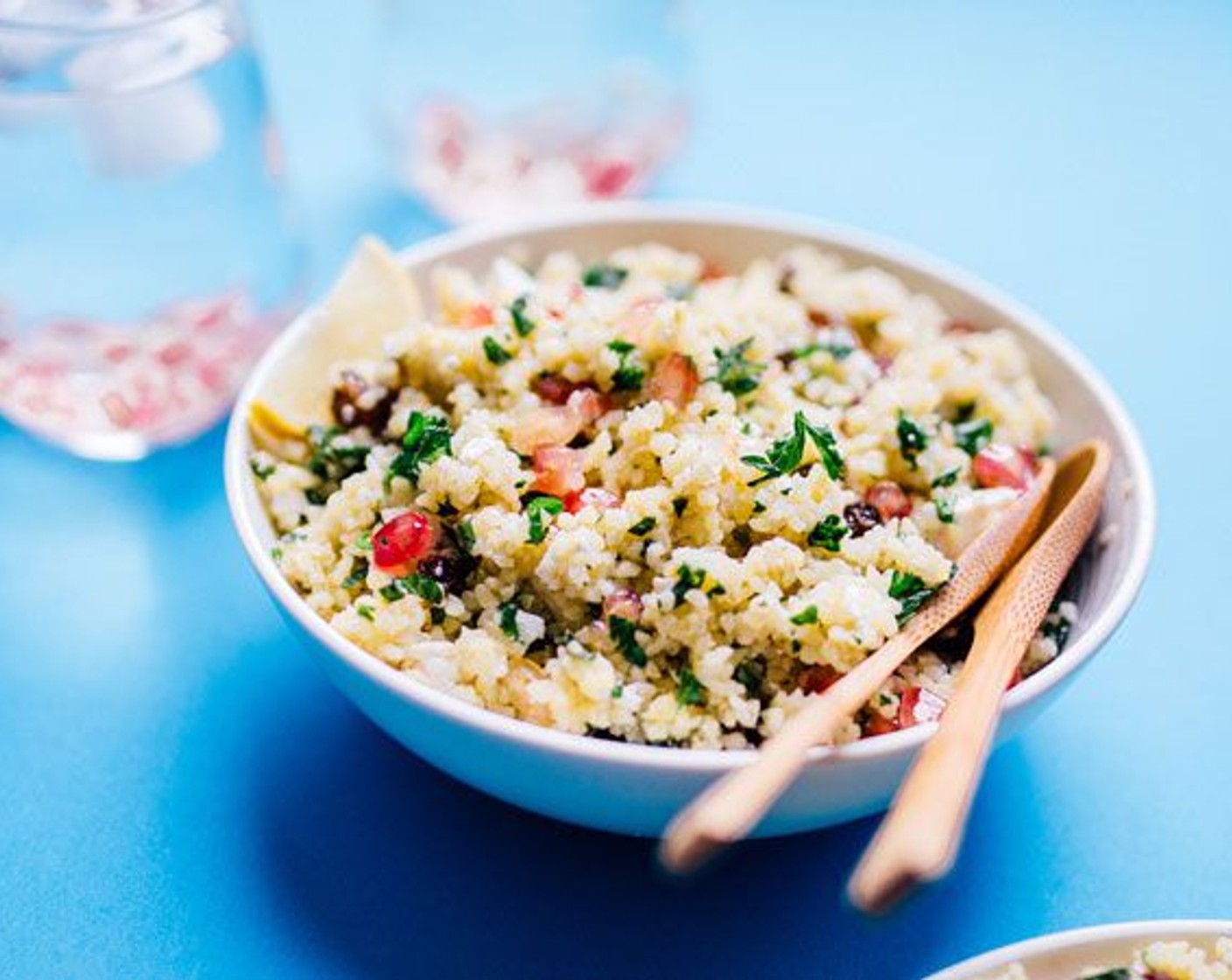 Bulgur Salad with Feta and Pomegranate