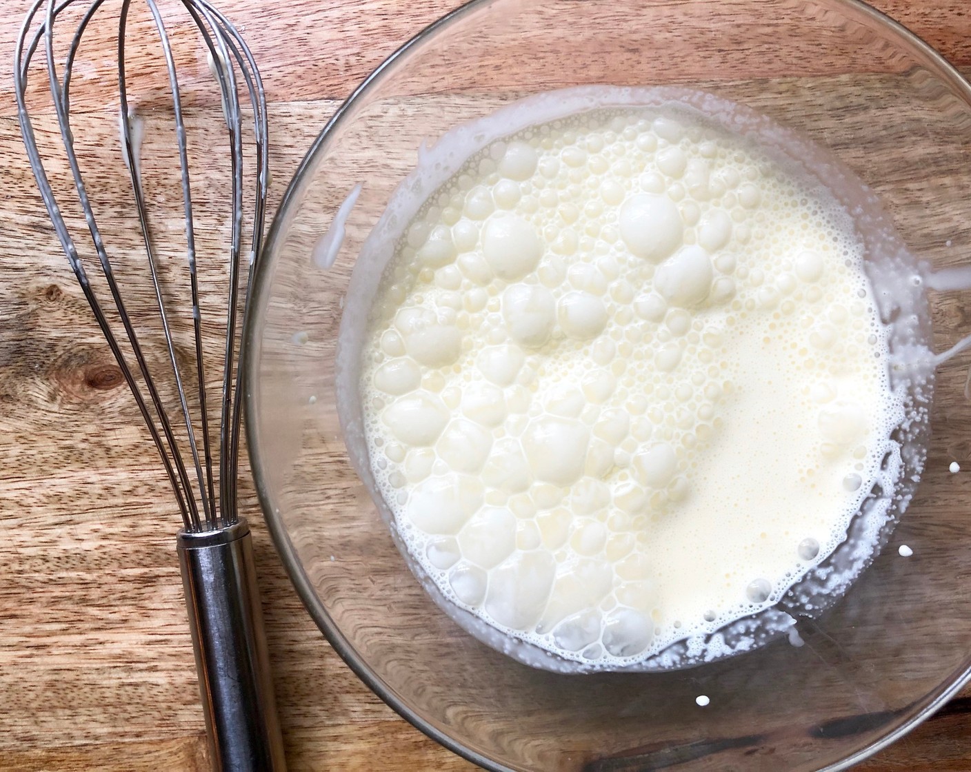 step 2 In a small bowl, add the Eggs (2) and Heavy Cream (1 cup), and whisk to combine. Set aside.