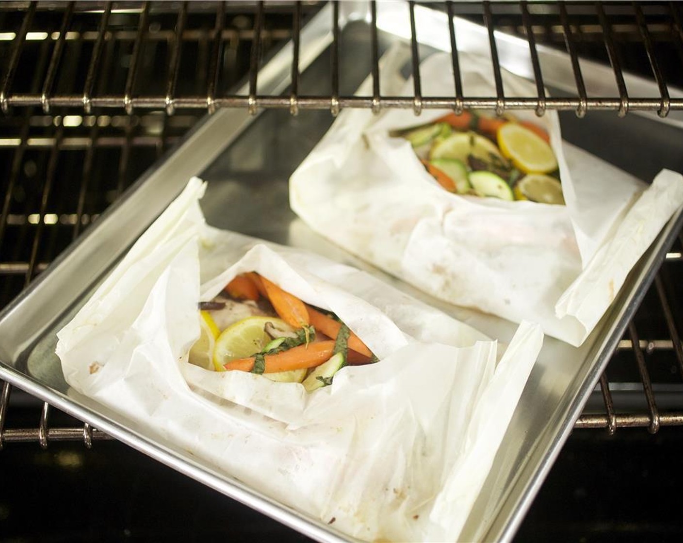 step 10 Bake in the oven for 20 to 25 minutes, rotating the pan halfway through cooking.