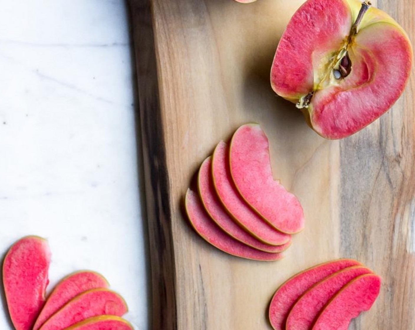 step 1 Gently toss the Hidden Rose Apples® (3), Granulated Sugar (1 Tbsp), Rose Water (1/2 tsp), and Ground Nutmeg (1/4 tsp) together in a large pot and heat over medium heat for about 7 minutes or until the apples are just flexible.