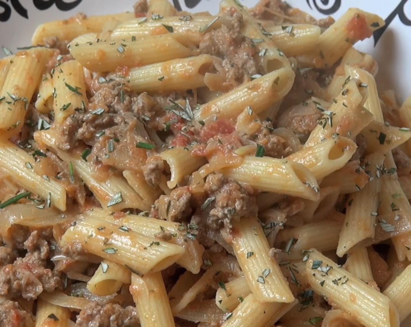 Lamb and Caramelized Onion Pasta