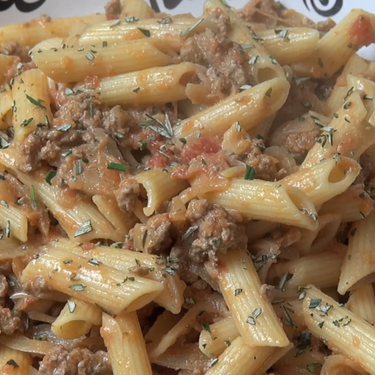 Lamb and Caramelized Onion Pasta Recipe | SideChef