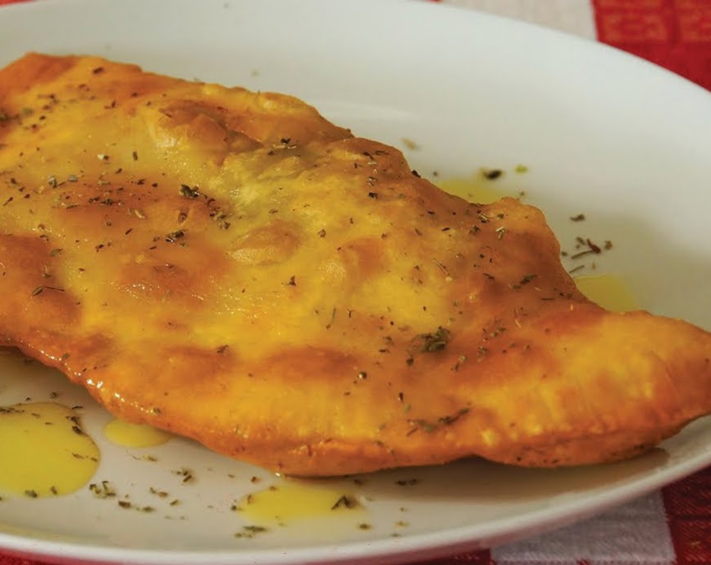 Fried Calzone with Ham and Mozzerella