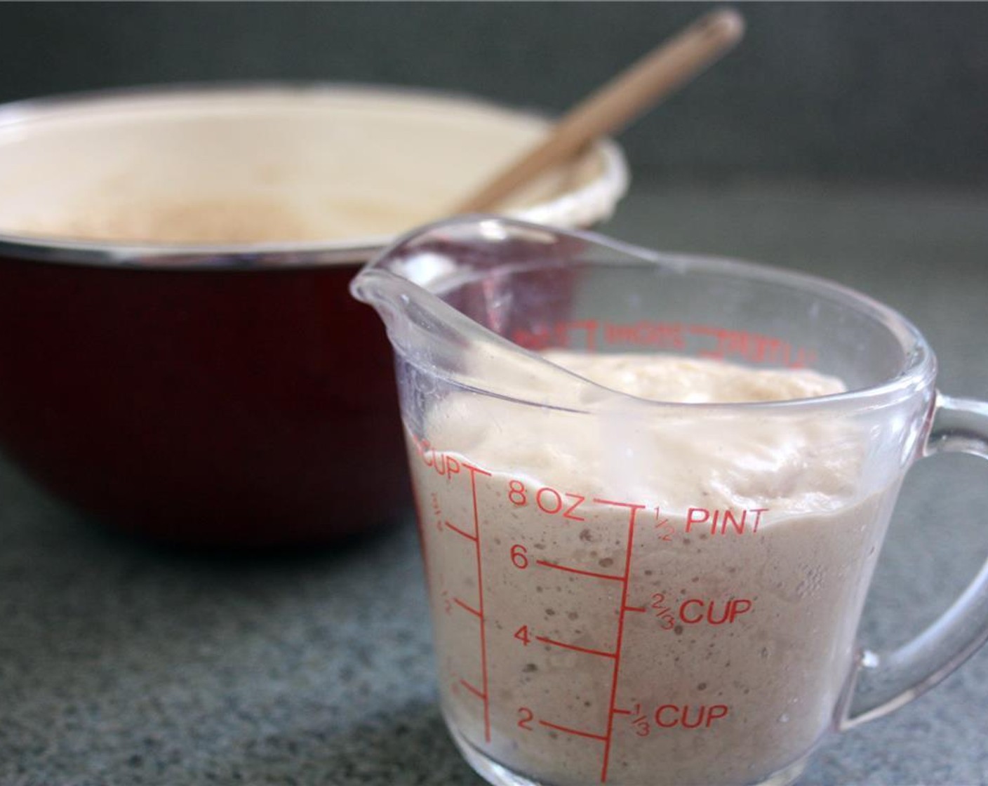 step 9 Transfer the batter to a measuring cup to make it easier to pour.