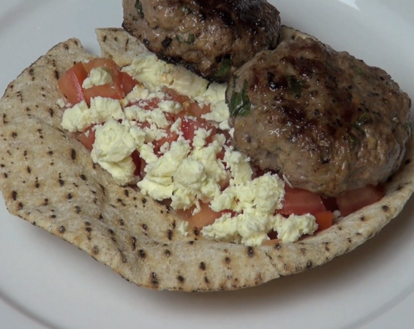 Lamb and Feta Pitas