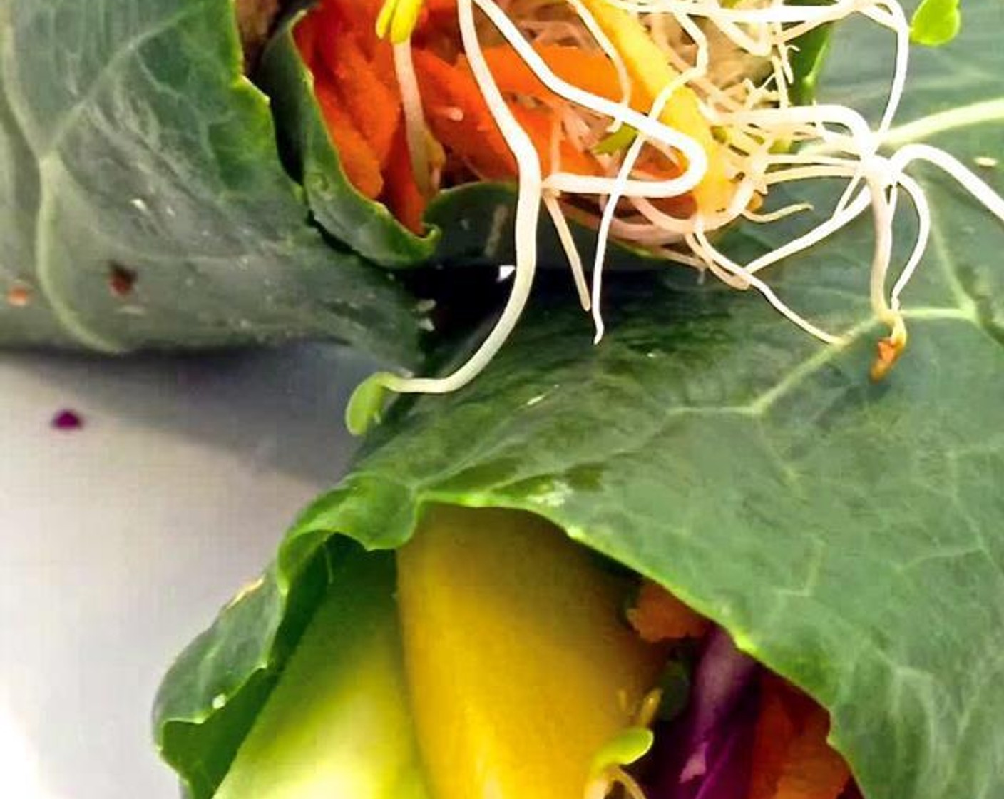 Gluten-Free Hummus Collard Wraps