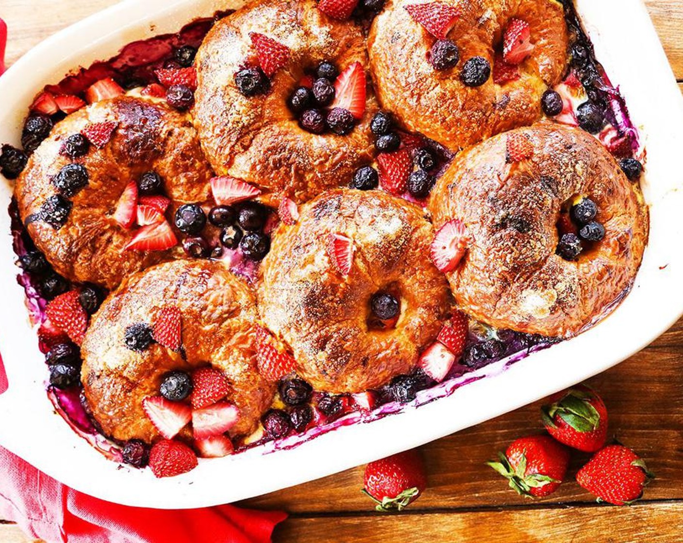 Mixed Berry Croissant Breakfast Bake