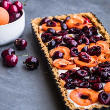 Apricot & Cherry Mascarpone Tart Recipe | SideChef