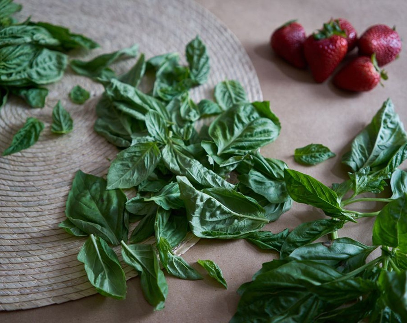 step 3 Place Arugula (5 2/3 cups) in a large bowl. Tear the Fresh Basil (1 cup) and Fresh Mint (1/2 cup) into smaller pieces (small leaves can remain whole). Toss herbs and arugula gently together with your hands.