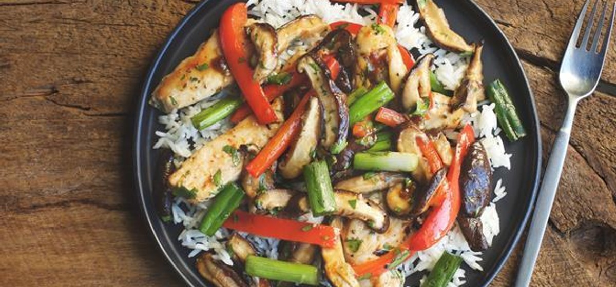 Thai Ginger Chicken with Jasmine Rice Recipe SideChef