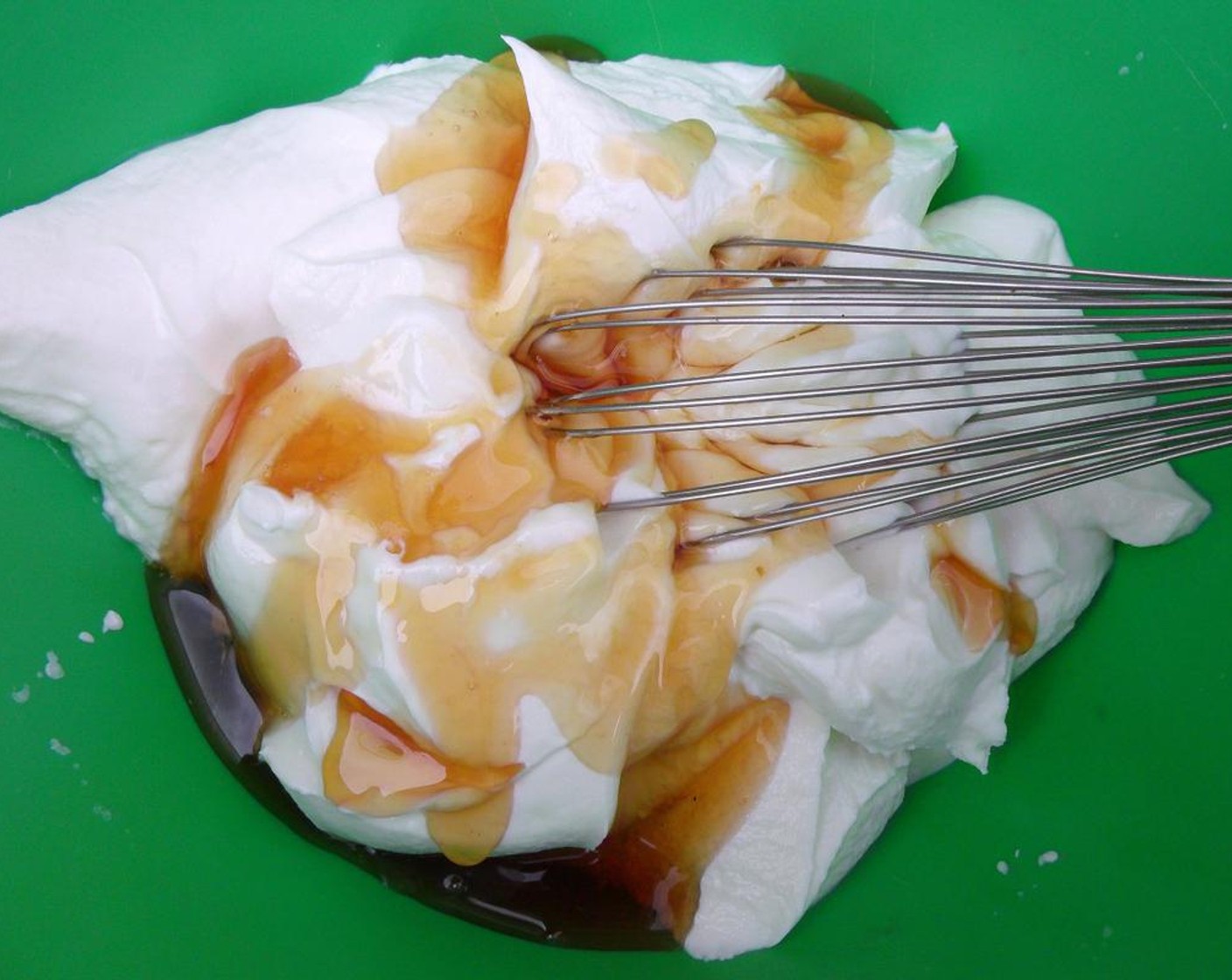 step 1 Place the No Sugar Added Plain Yogurt (2 tubs) in one bowl, mix with Honey (1 cup), and Vanilla Extract (1 tsp).