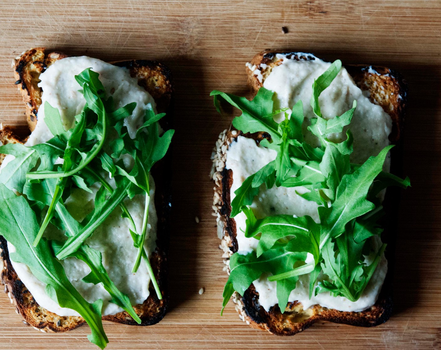 step 5 Add some Arugula (1 handful).