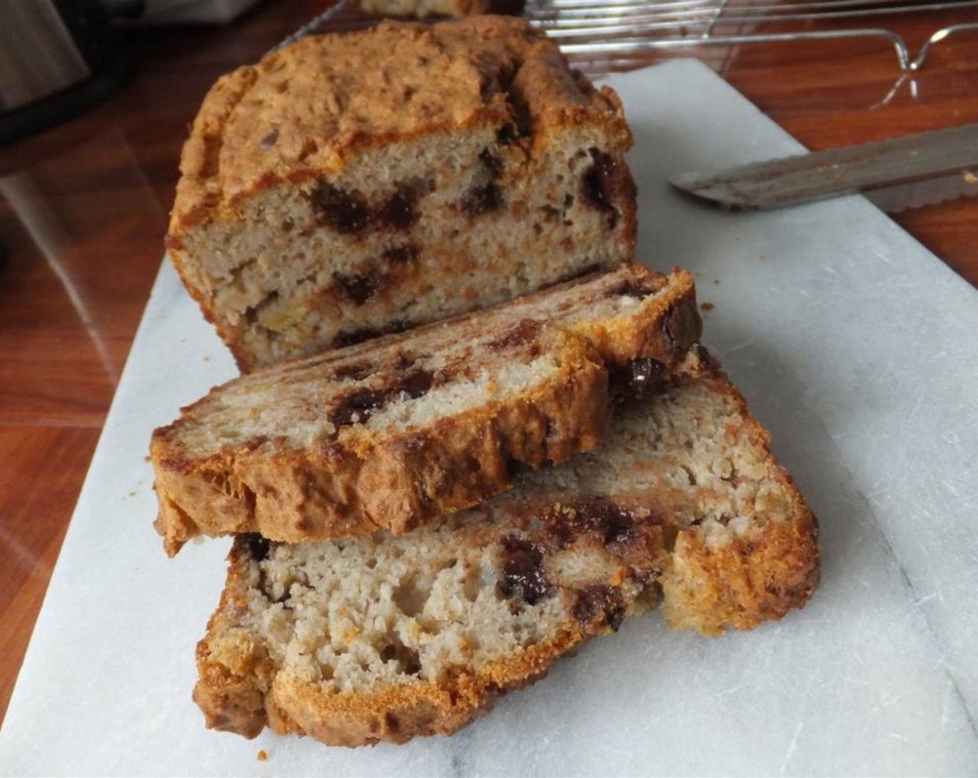 step 5 Allow the loaf or muffins to cool for ten minutes before turning out onto a wire rack and slicing.