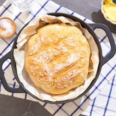 Three Cheese Bread  Easy Cast Iron Dutch Oven Recipe – Kana