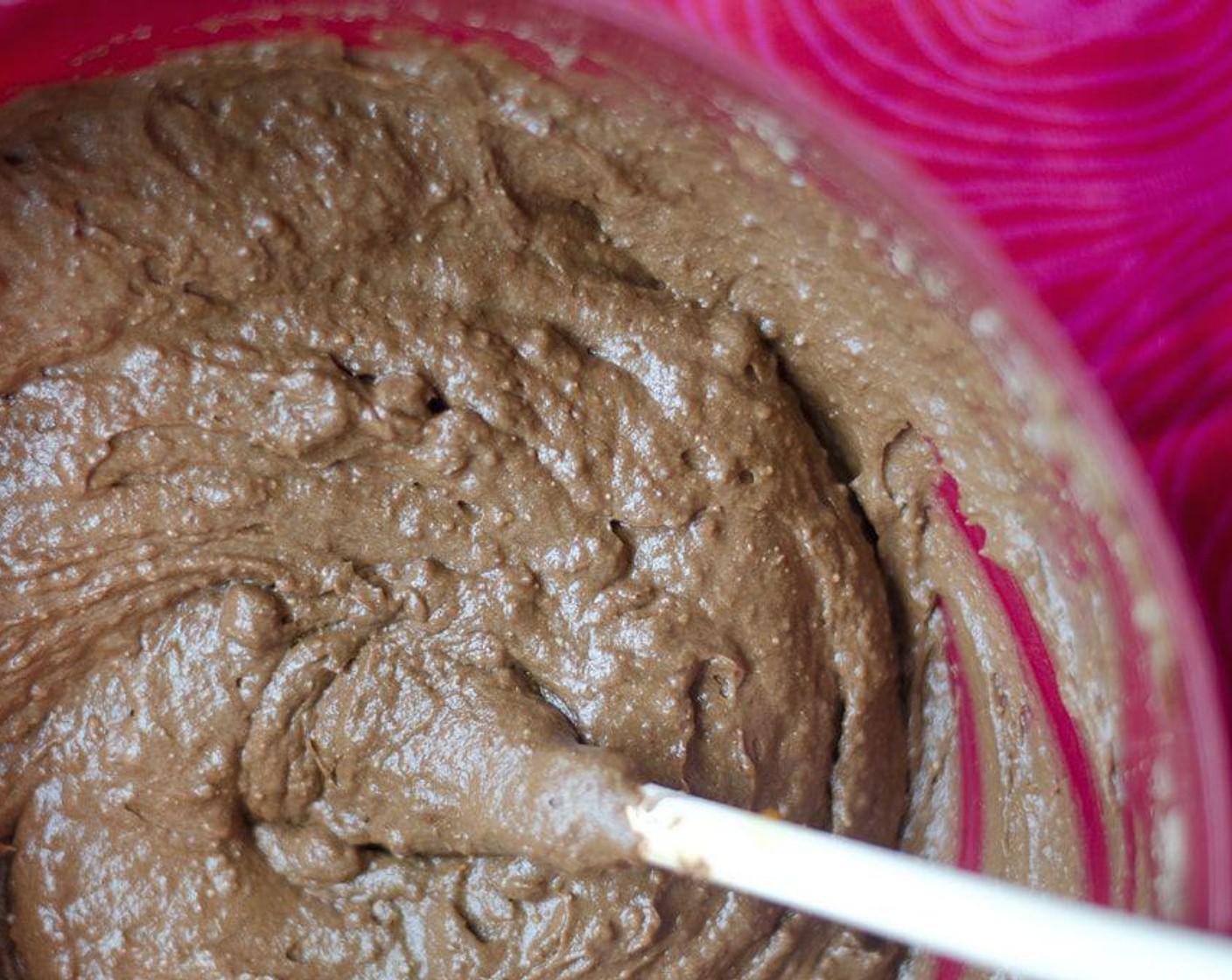 step 2 Beat Chocolate Cake Mix (1 box), 100% Pumpkin Purée (1 can), and water together, about 2 minutes, then pour into greased and floured pan.