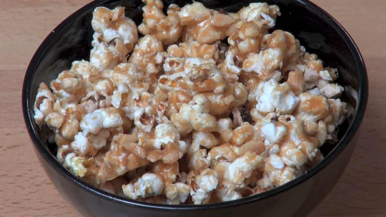 Caramel Nut Popcorn Recipe SideChef