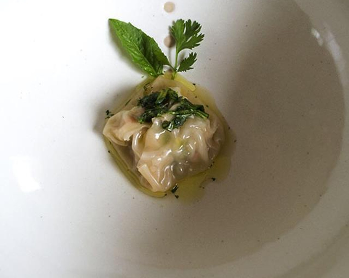 Steamed Shrimp Dumpling with Ginger and Herbs