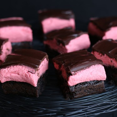 Dark Chocolate Strawberry Cheesecake Truffle Brownies Recipe | SideChef