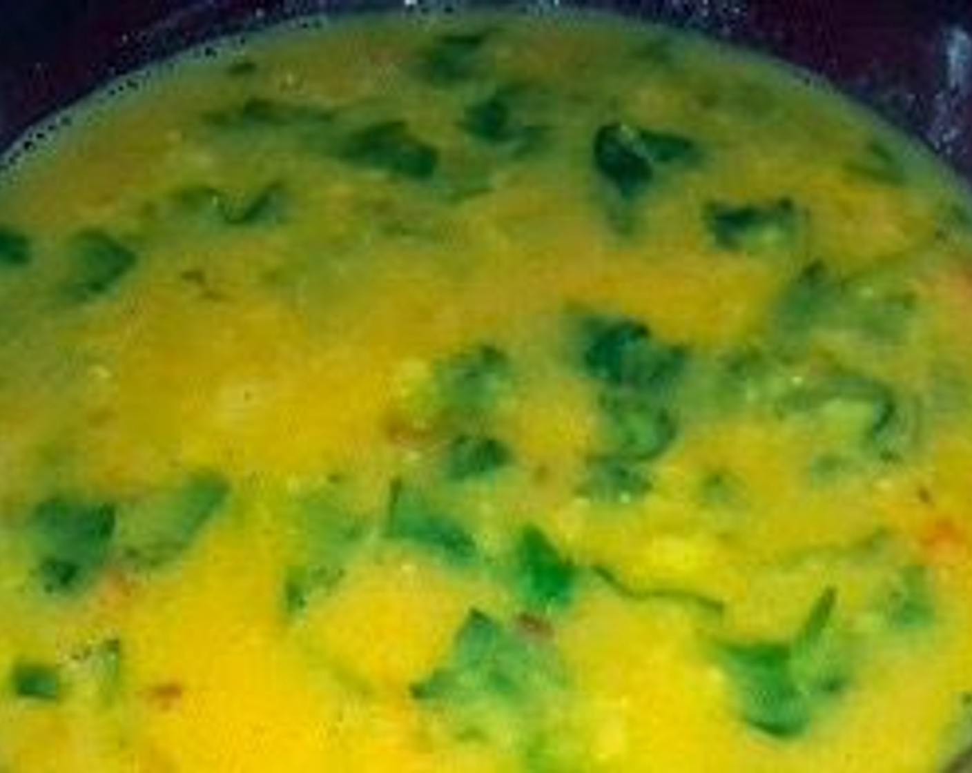 step 7 Check and adjust seasoning. Simmer the palak dal for 6-7 minutes.
