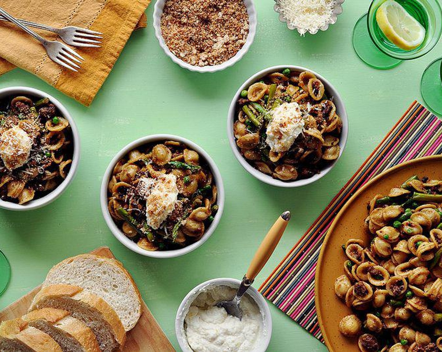 Orecchiette with Asparagus and Sausage