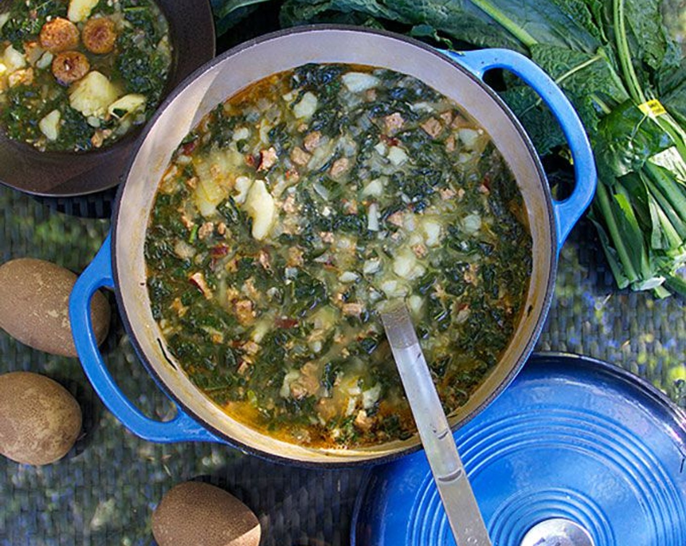 Portuguese Sausage Kale Potato Soup