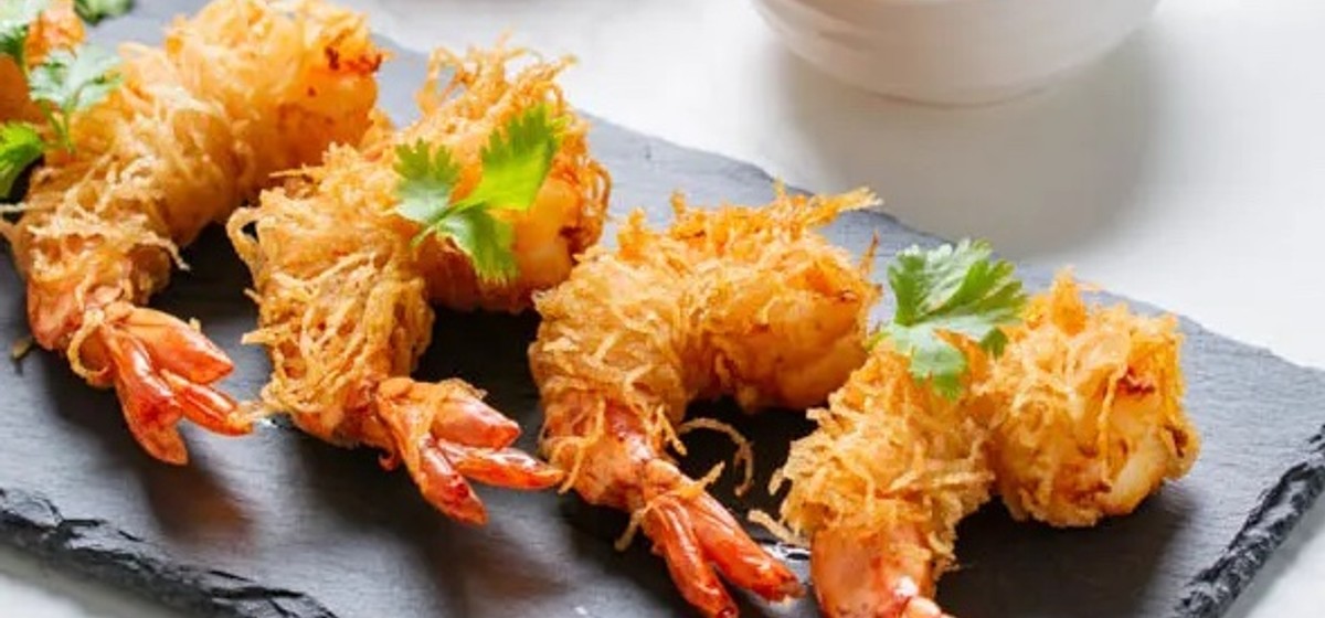 Goong Sarong (Deep-Fried Shrimp Wrapped in Vermicelli Noodles) Recipe | SideChef
