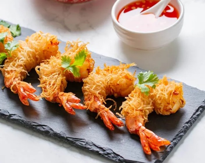 Goong Sarong (DeepFried Shrimp Wrapped in Vermicelli Noodles) Recipe