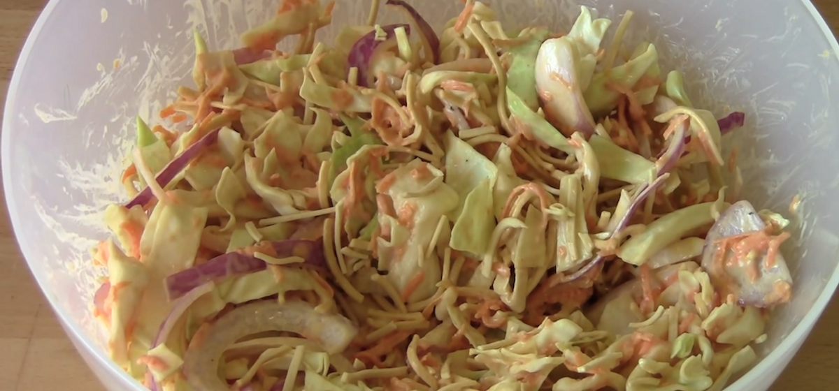 Crunchy Noodle Coleslaw Recipe | SideChef