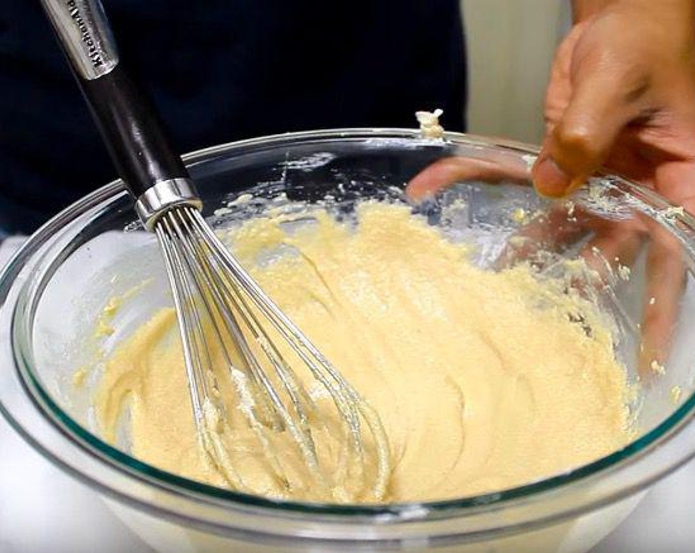 step 1 In a mixing bowl, add Butter (1/2 cup), Granulated Sugar (1/4 cup), and Brown Sugar (1/2 cup). Stir together. Add Farmhouse Eggs® Large Brown Egg (1) and Vanilla Extract (1 tsp) and whisk until combined.