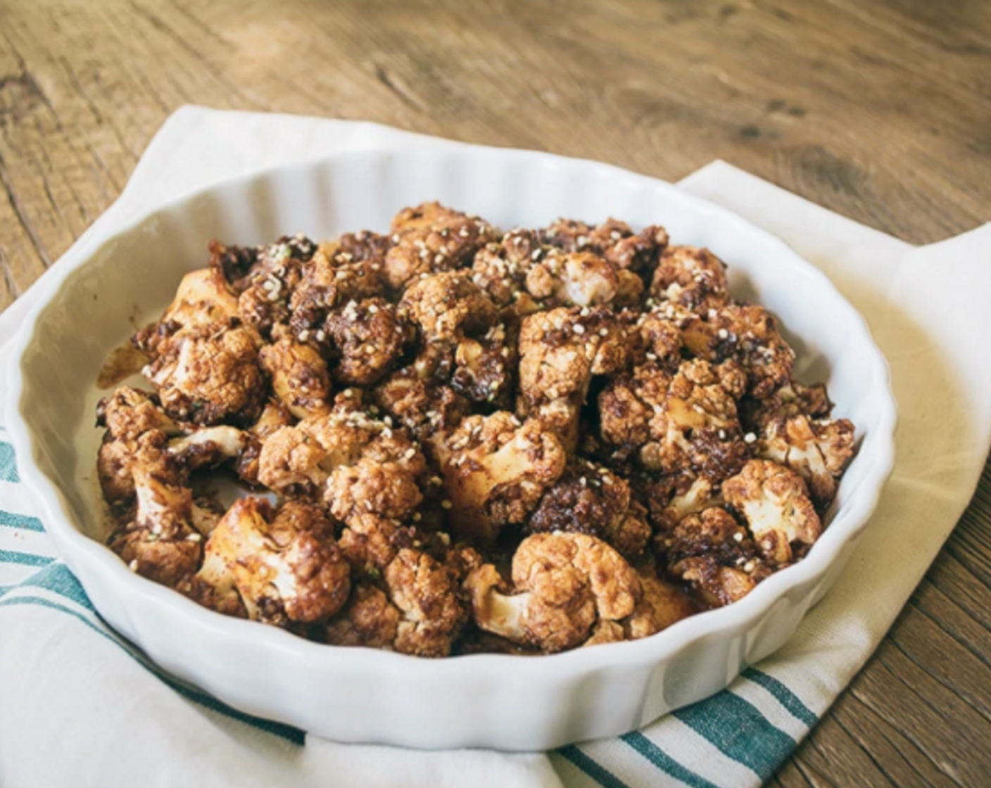 step 9 Check cauliflower throughout this process to determine cook time. The size of the florets will play a role in how quickly they cook.