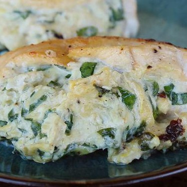 Spinach and Artichoke Dip Stuffed Chicken Recipe | SideChef