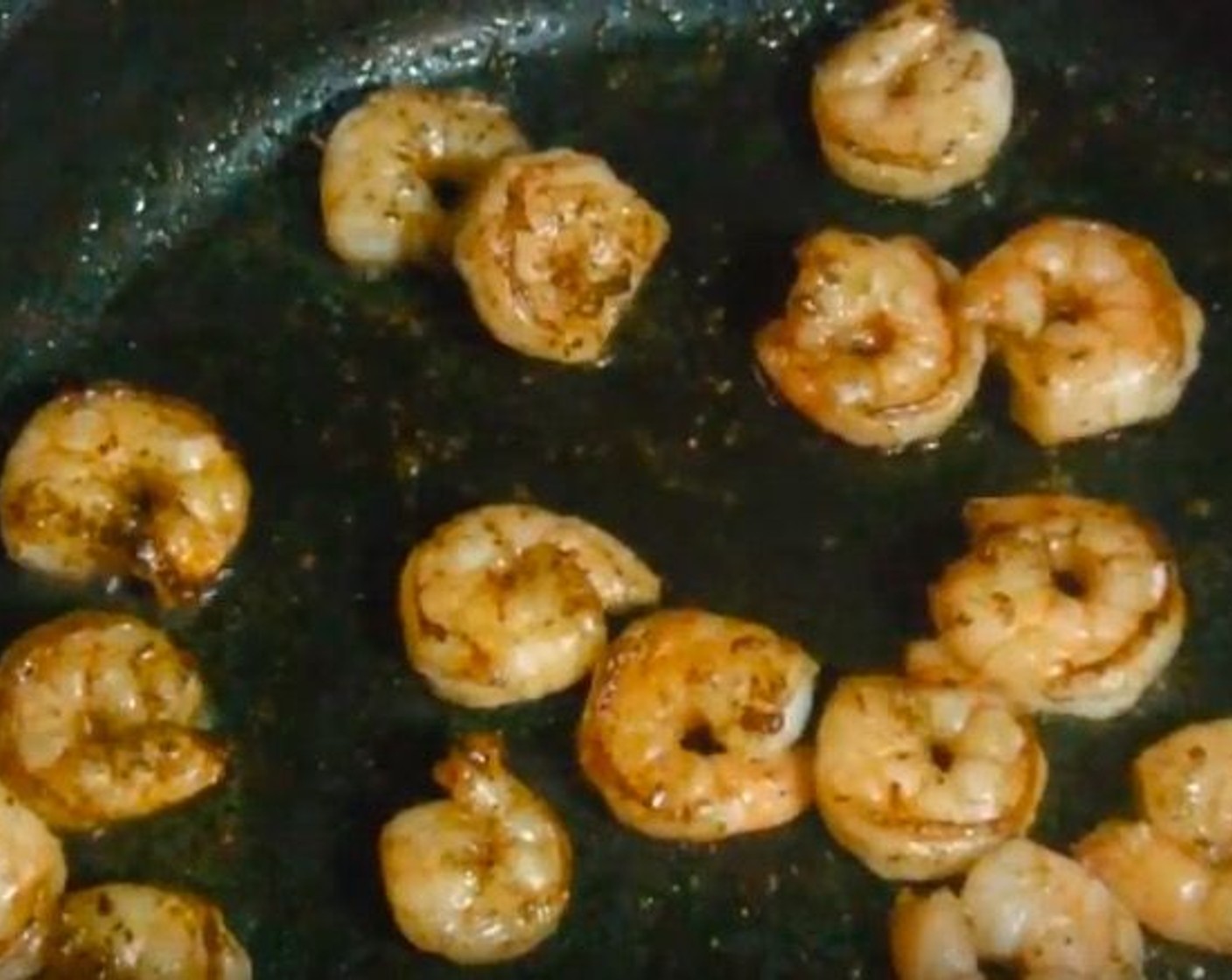 step 11 In a pan, melt the Salted Butter (2 1/2 Tbsp). Add the Shrimp (4.5 oz) and season with Ground Black Pepper (1 tsp). Cook for 2 minutes on each side, stirring occasionally to make sure shrimp is coated.